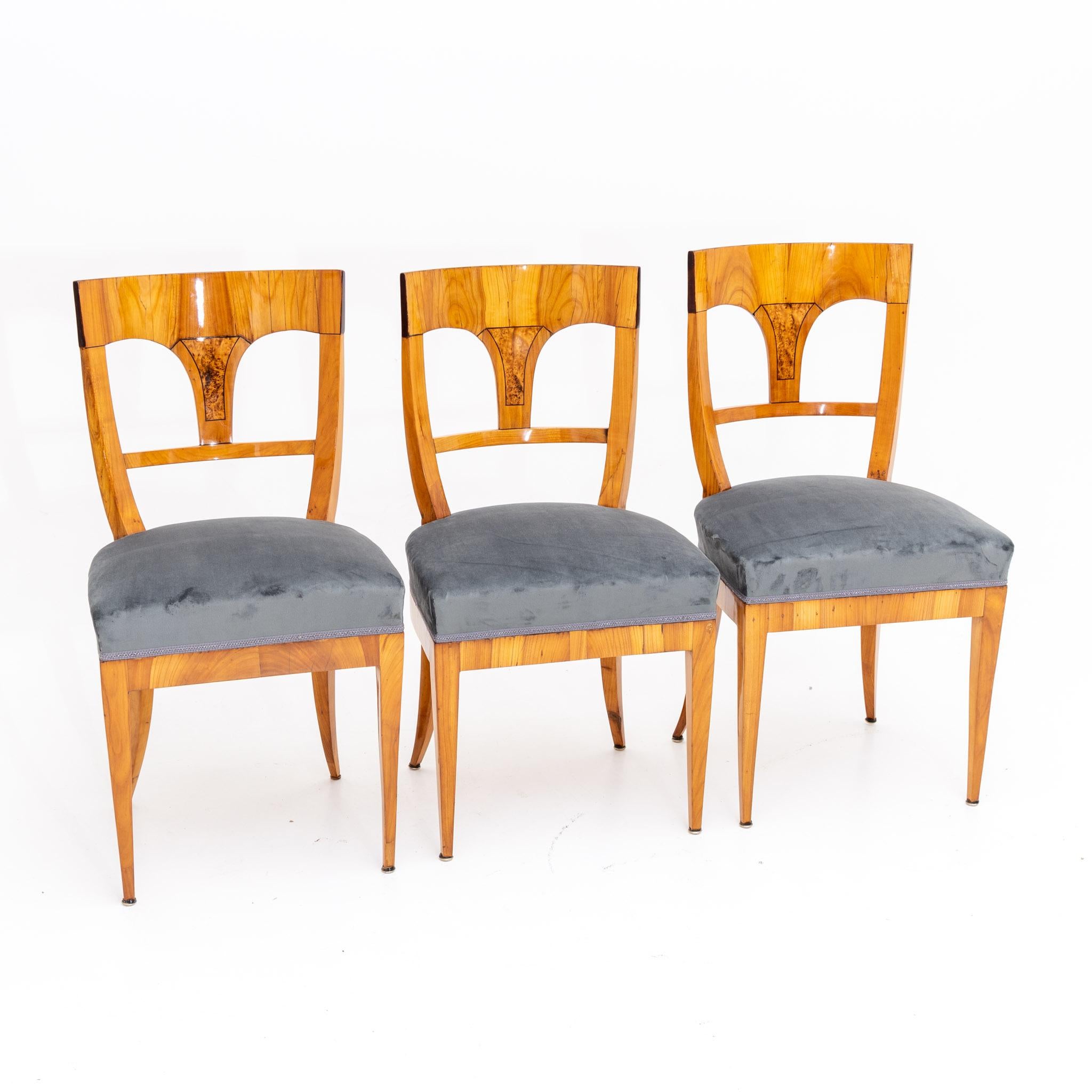 Cherry Biedermeier Chairs, circa 1820