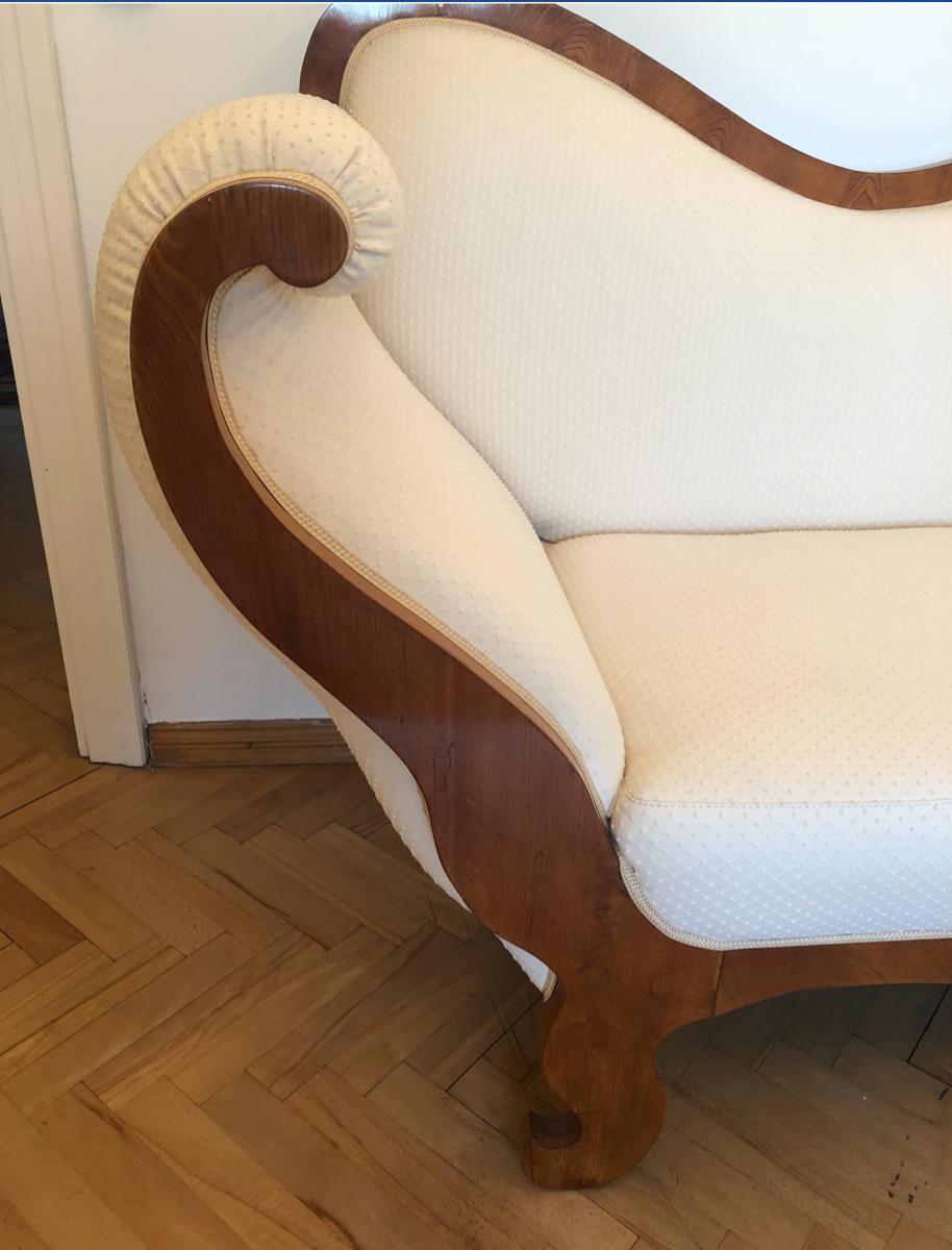 Biedermeier Chaise Longue In Excellent Condition For Sale In GDYNIA, 22
