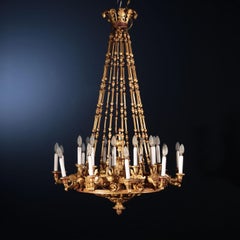 Biedermeier-Kronleuchter Holz Wien Österreich 1820\\\'s-1830\\\'s