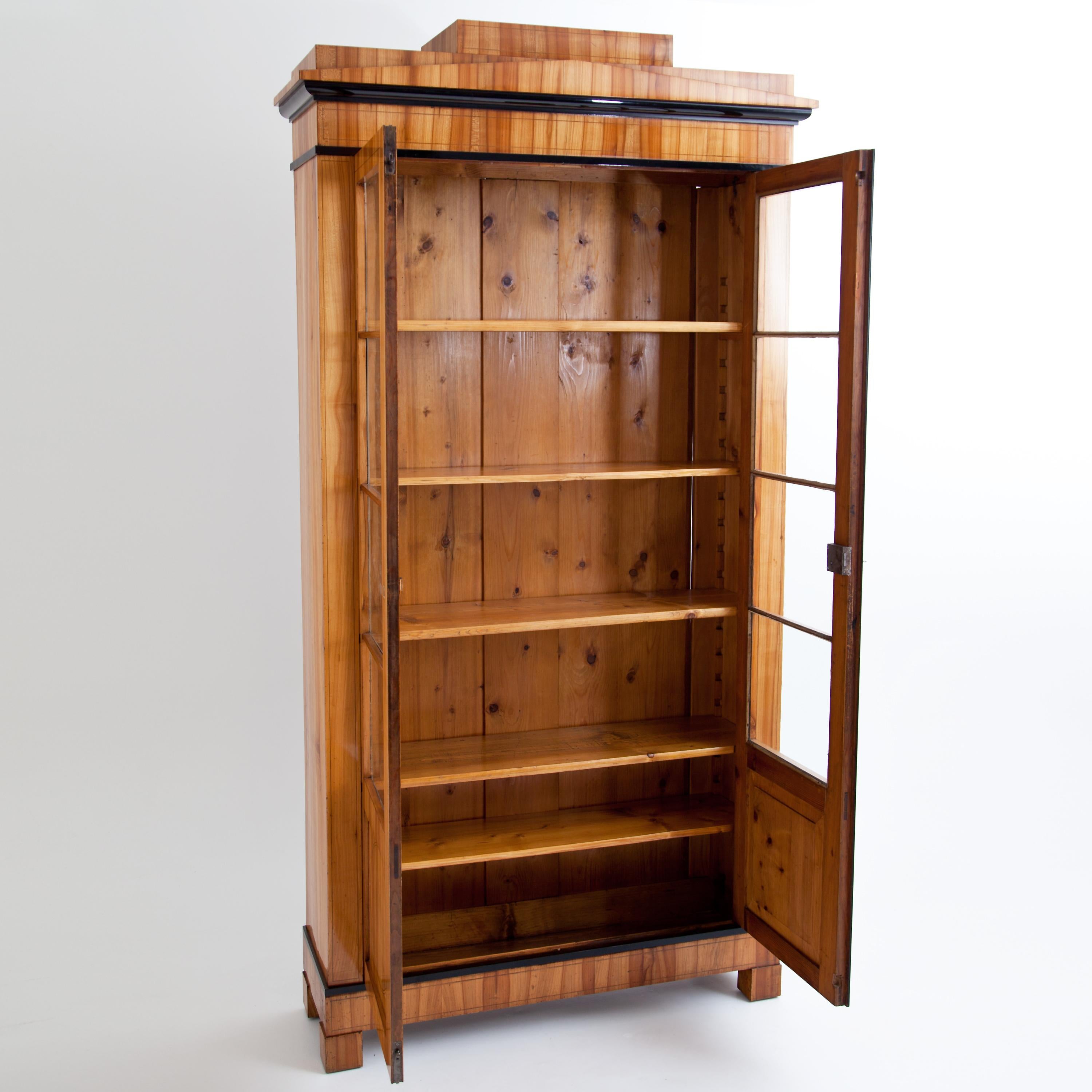 Biedermeier Cherry Bookcase, Saxony, circa 1820 4