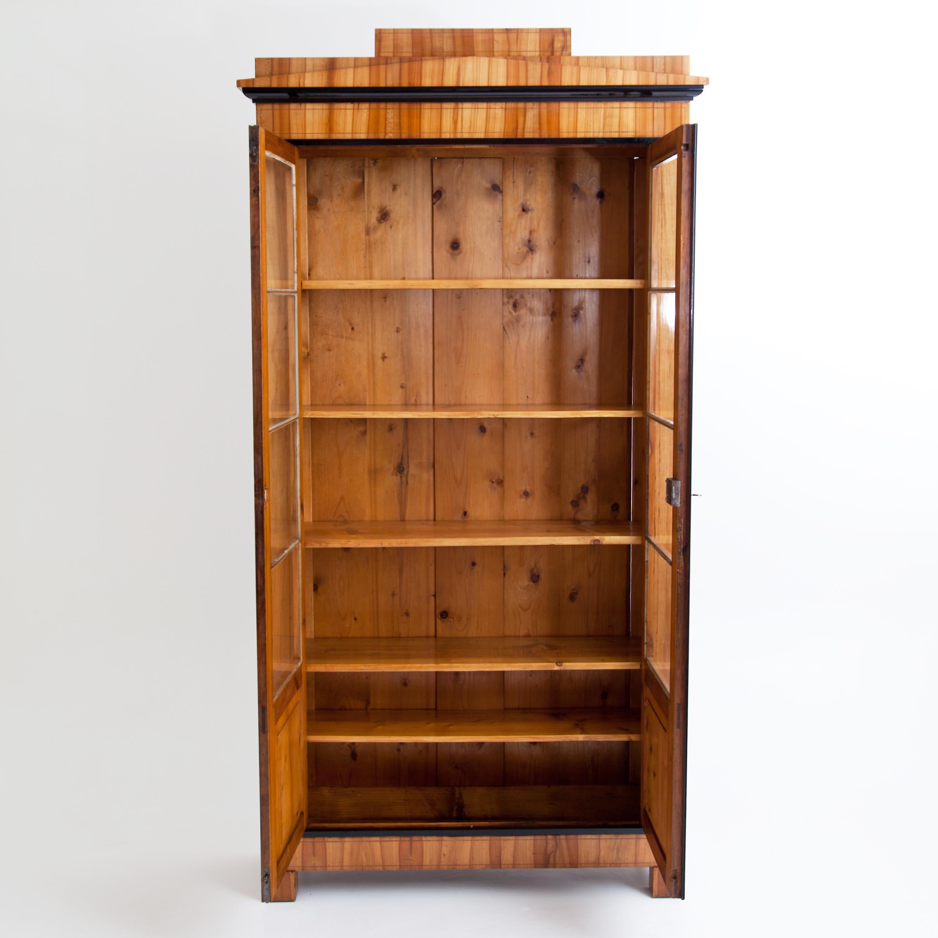 Biedermeier Cherry Bookcase, Saxony, circa 1820 3