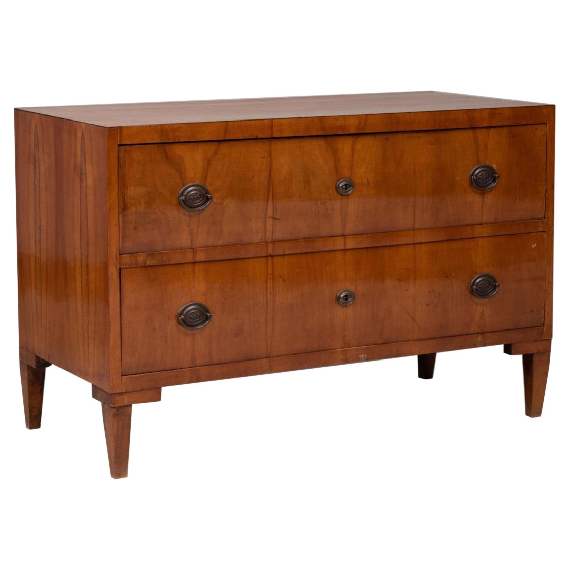 Biedermeier Cherry Chest of Drawers For Sale