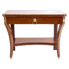 Biedermeier Cherry Console Table, Northern Germany, Probably Altona, circa 1820