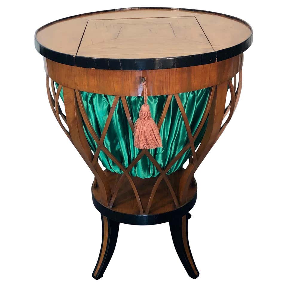 Viennese Biedermeier Étagère / Round Collection Display Table For Sale ...