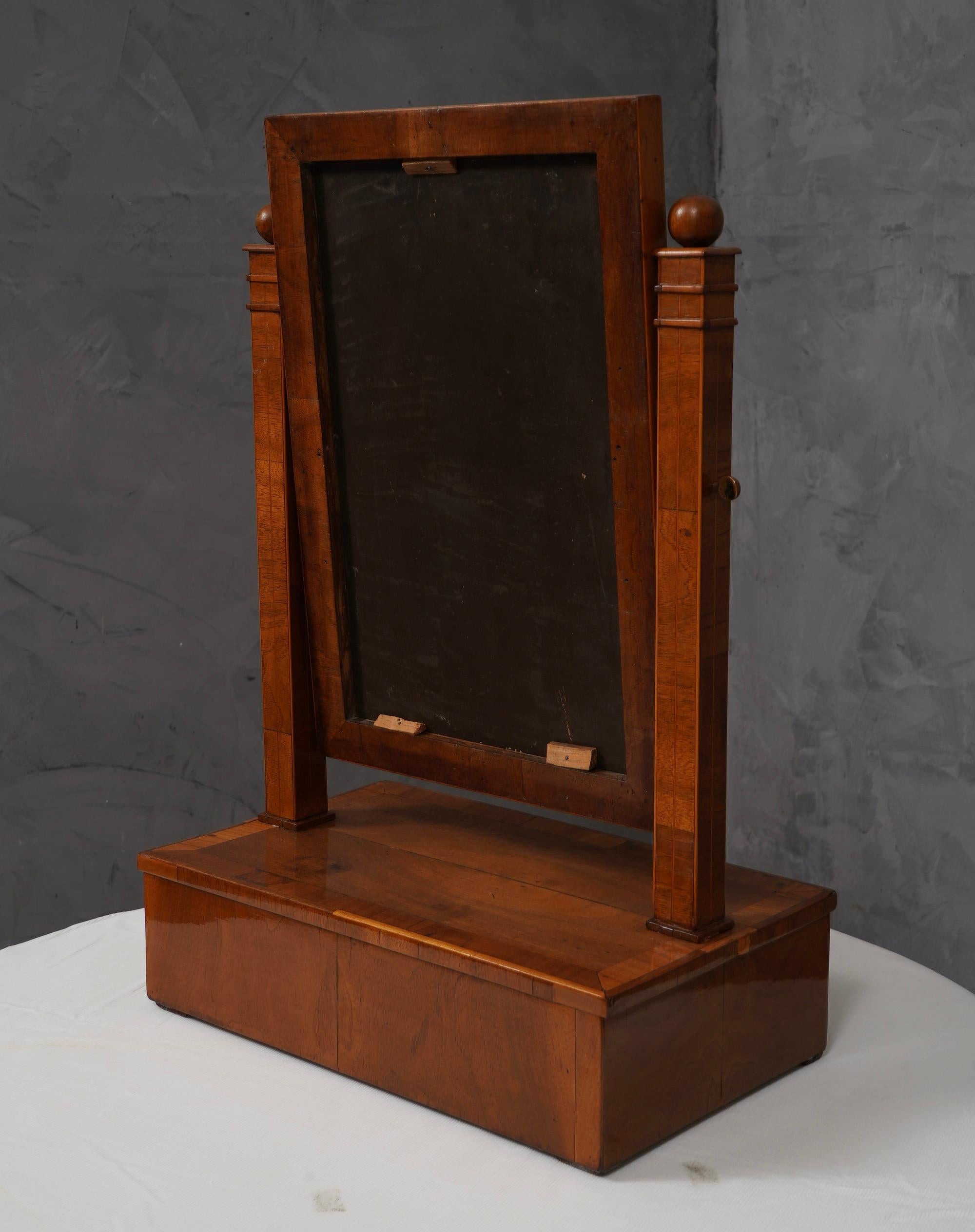 Biedermeier Cherry Wood Austrian Mirror, 1830 For Sale 5