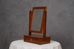 Biedermeier Cherry Wood Vanity Mirror, Austrian Design, 1830, Restored