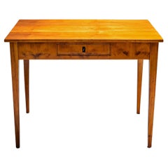 Antique Biedermeier Cherry wood Writing Table, 19th Century