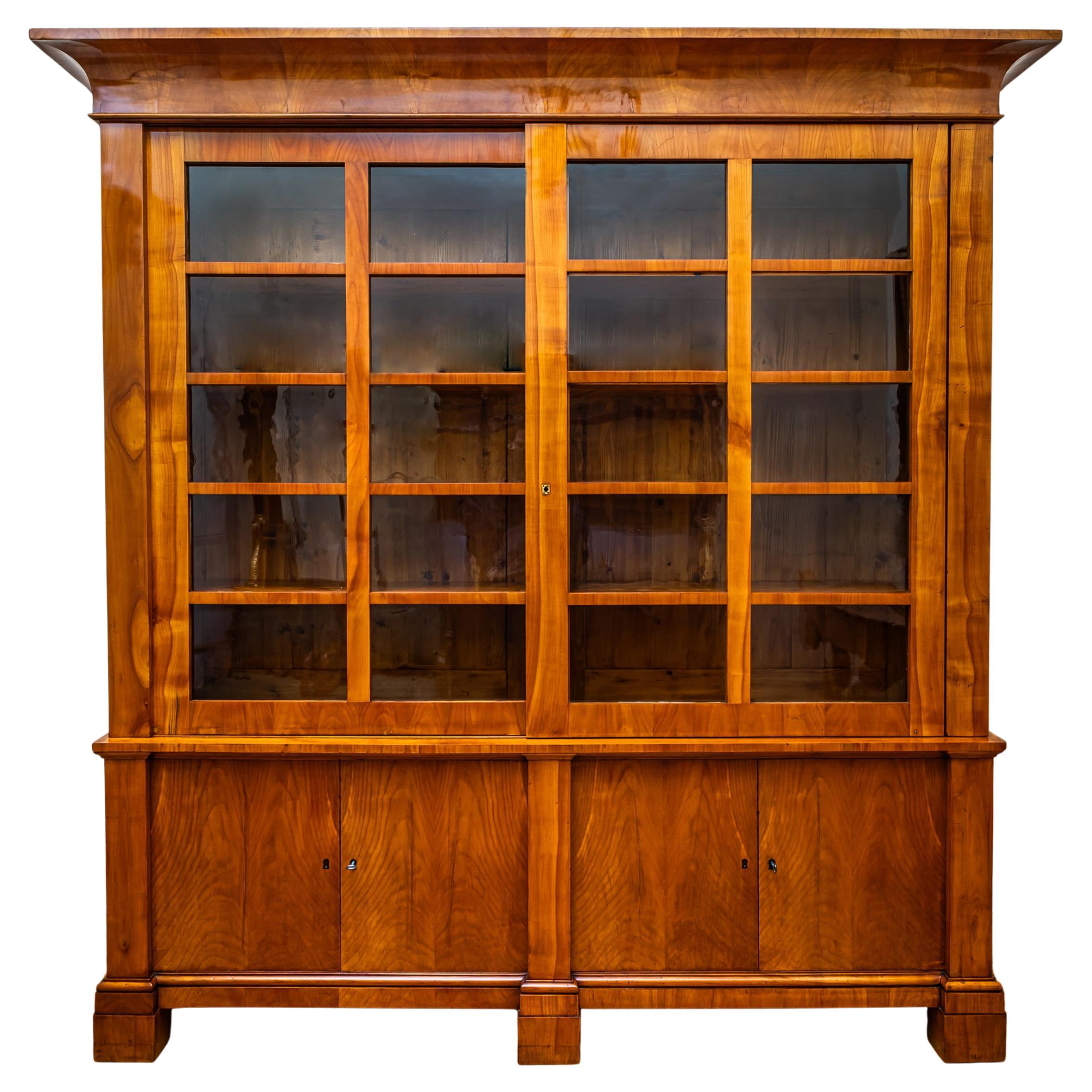 Biedermeier Cherrywood Bookcase, Germany, circa 1820