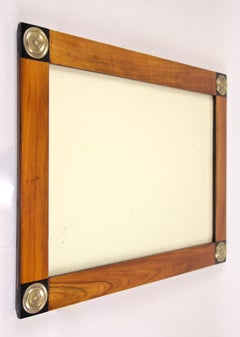 Biedermeier Cherrywood Picture Frame with Brass Applications Austria, circa 1820