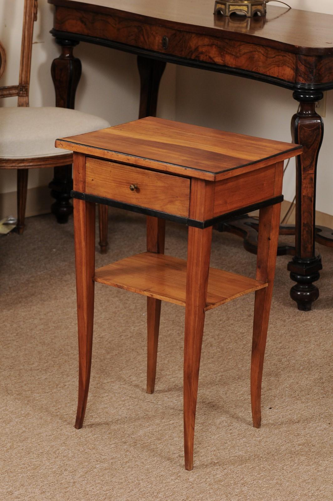 Biedermeier Cherrywood Side Table, circa 1850 4