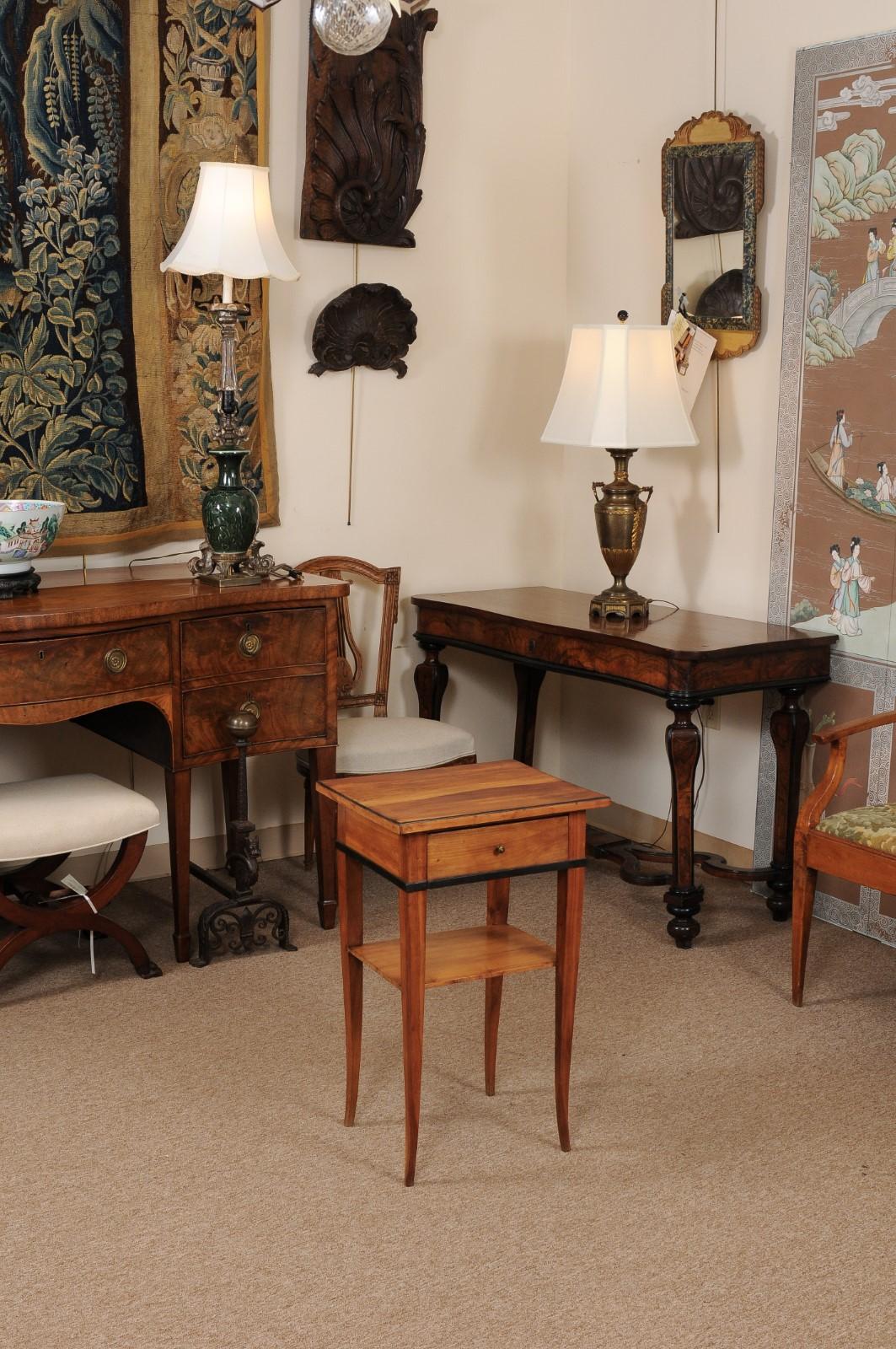 German Biedermeier Cherrywood Side Table, circa 1850