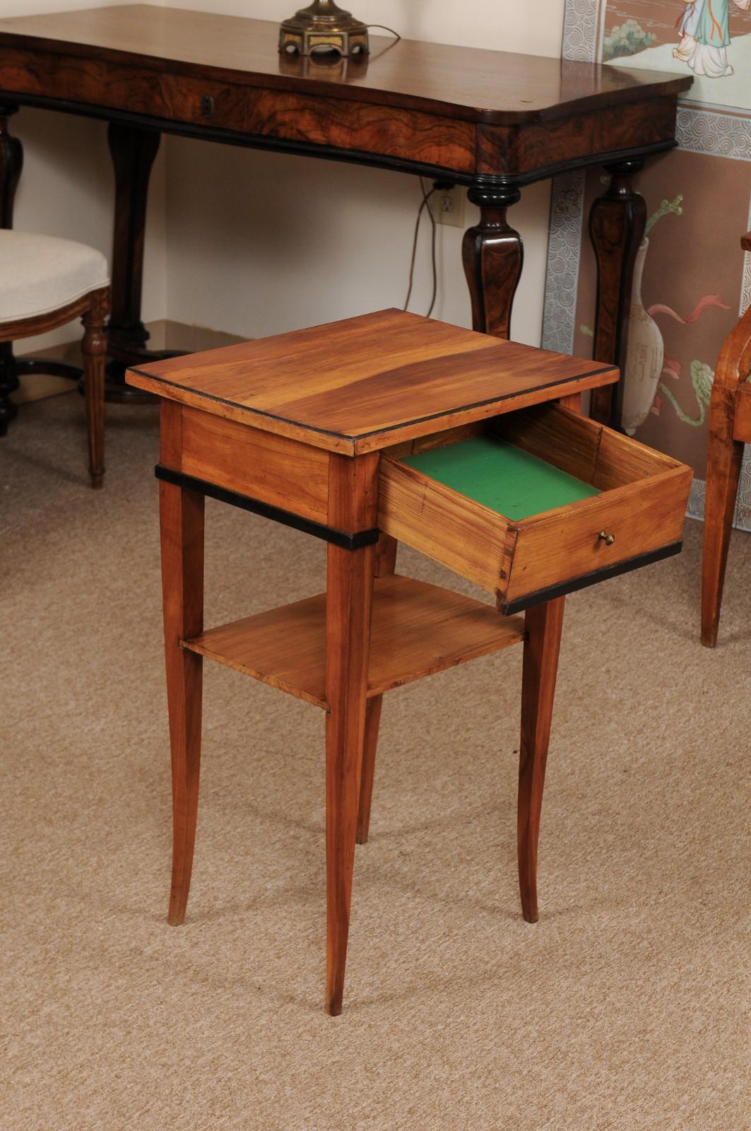 19th Century Biedermeier Cherrywood Side Table, circa 1850
