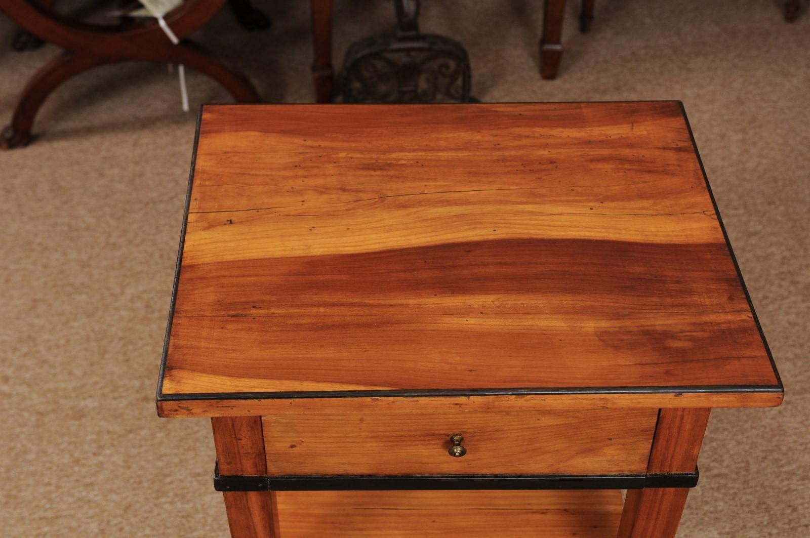 Biedermeier Cherrywood Side Table, circa 1850 1