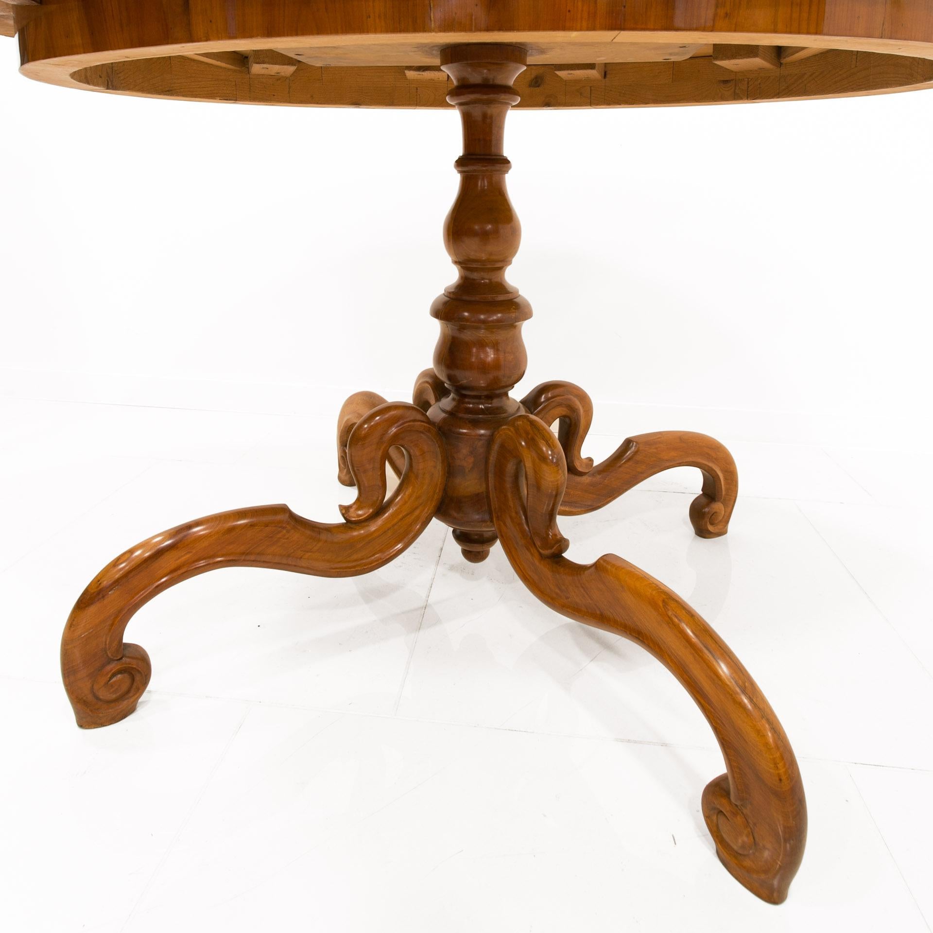 Biedermeier Cherrywood Table, Austria, 19th Century 1