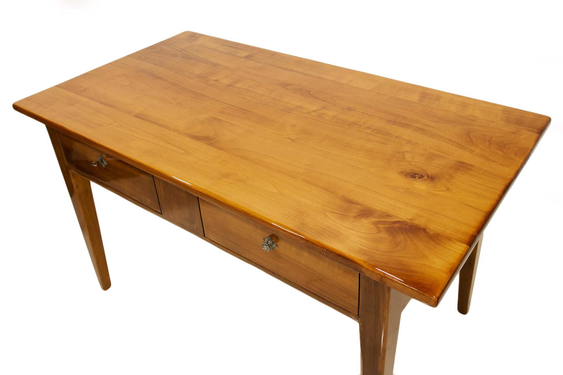 Biedermeier Cherrywood Table, Germany, 19th Century 2