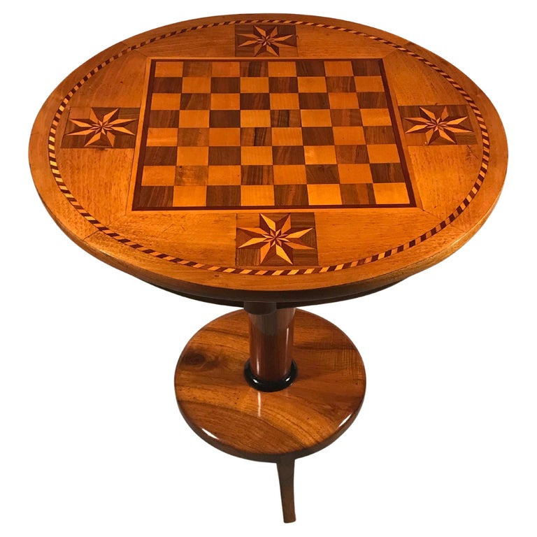 12 Chess Board Table Elephant Hand Carved Inlaid Work Square Rosewood  Foldable