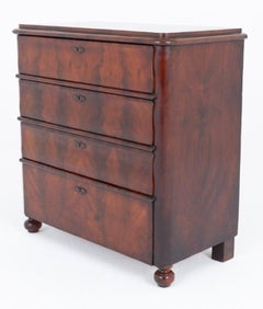 Biedermeier Chest Drawers Mahogany Commode 1860