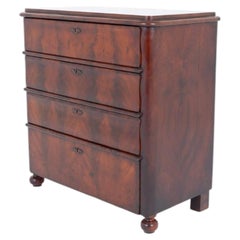 Biedermeier Chest Drawers Mahogany Commode 1860