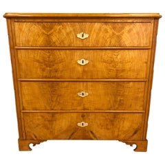 Biedermeier Chest of Drawers, Berlin circa 1840 Made of Ashwood Polished with