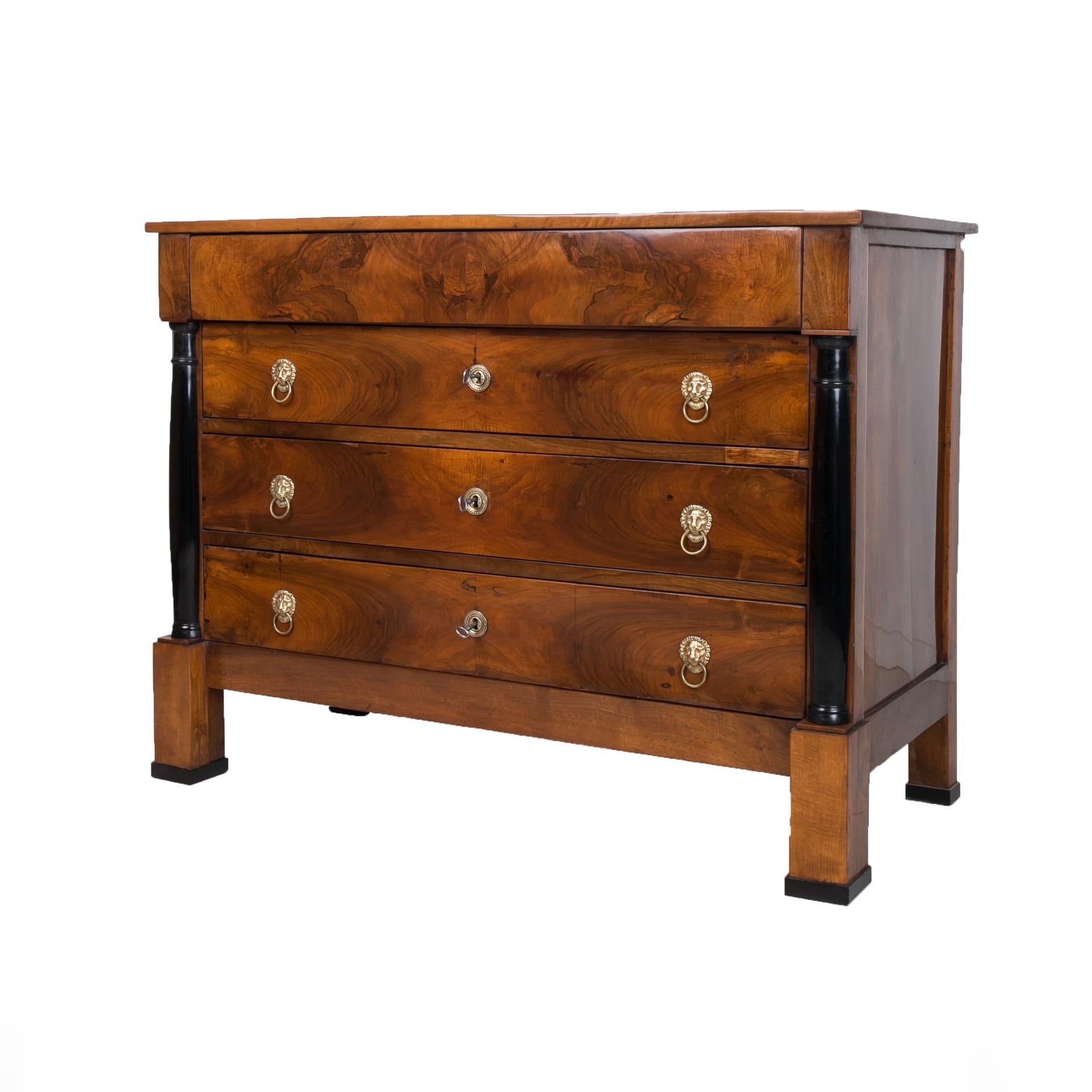 French Biedermeier Chest of Drawers, France, 19th Century For Sale