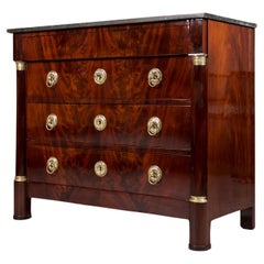 Antique Biedermeier Chest of Drawers, France, 19th Century