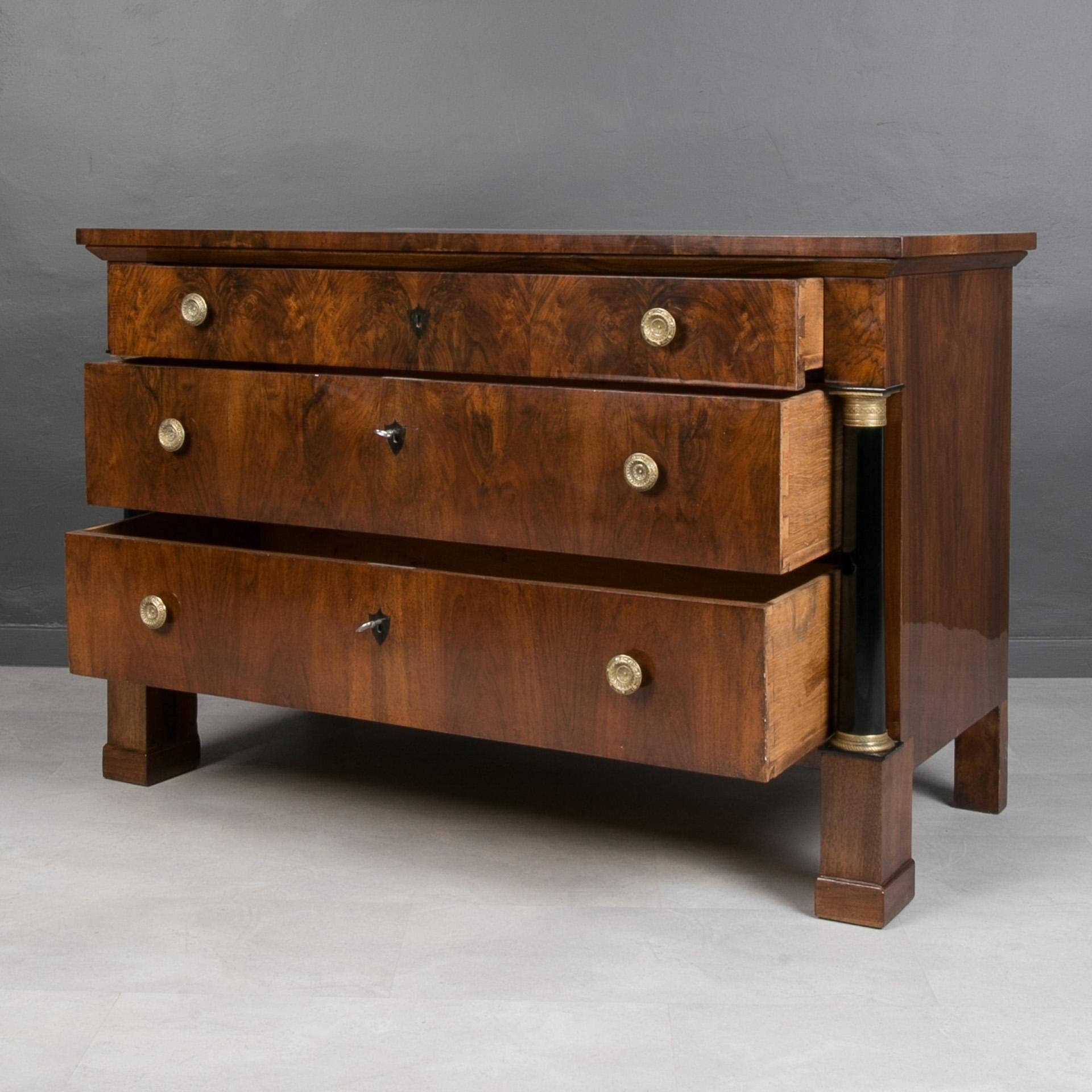 Biedermeier Chest of Drawers, Germany, 19th Century In Good Condition In Wrocław, Poland