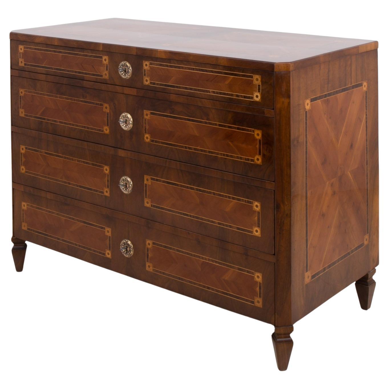 Biedermeier Chest of Drawers, Germany, Late 18th, Early 19th Century at