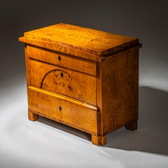 Biedermeier Chest of Drawers in Birch, Northern Germany, circa 1820