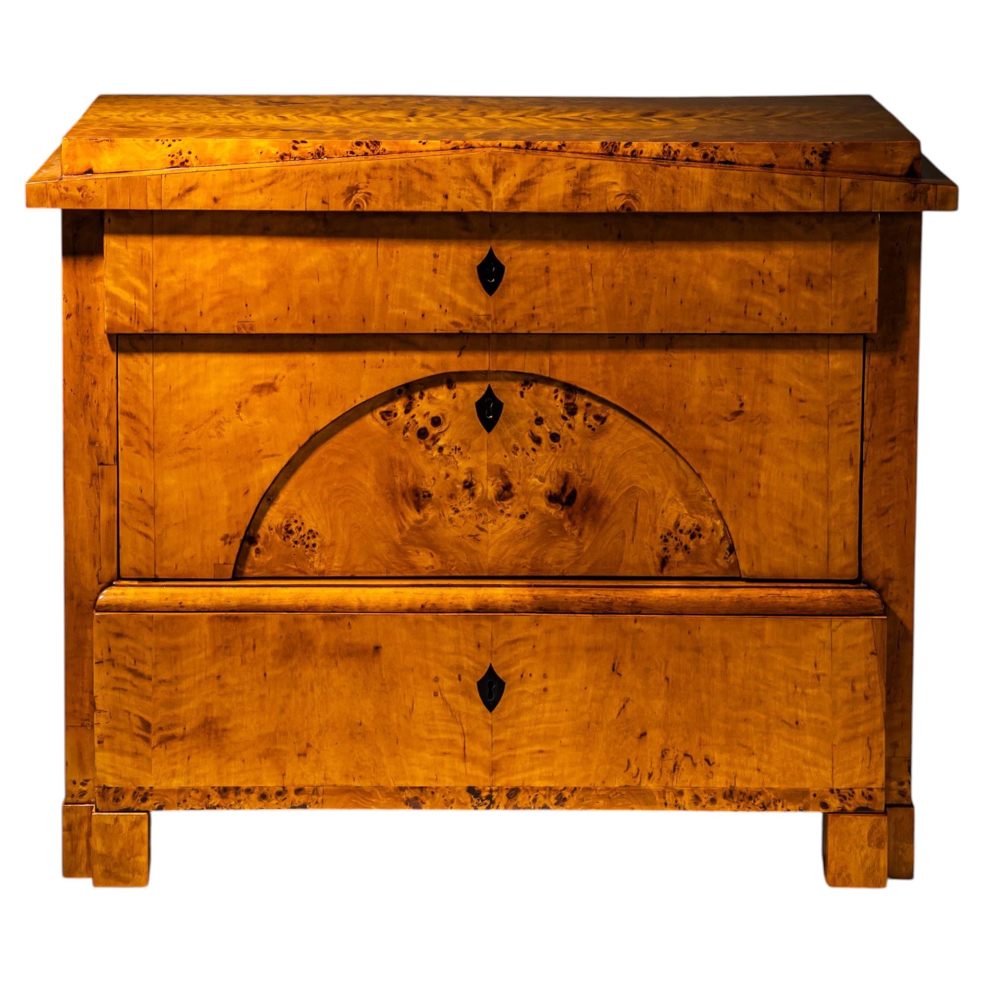 Biedermeier Chest of Drawers in Birch, Northern Germany, circa 1820
