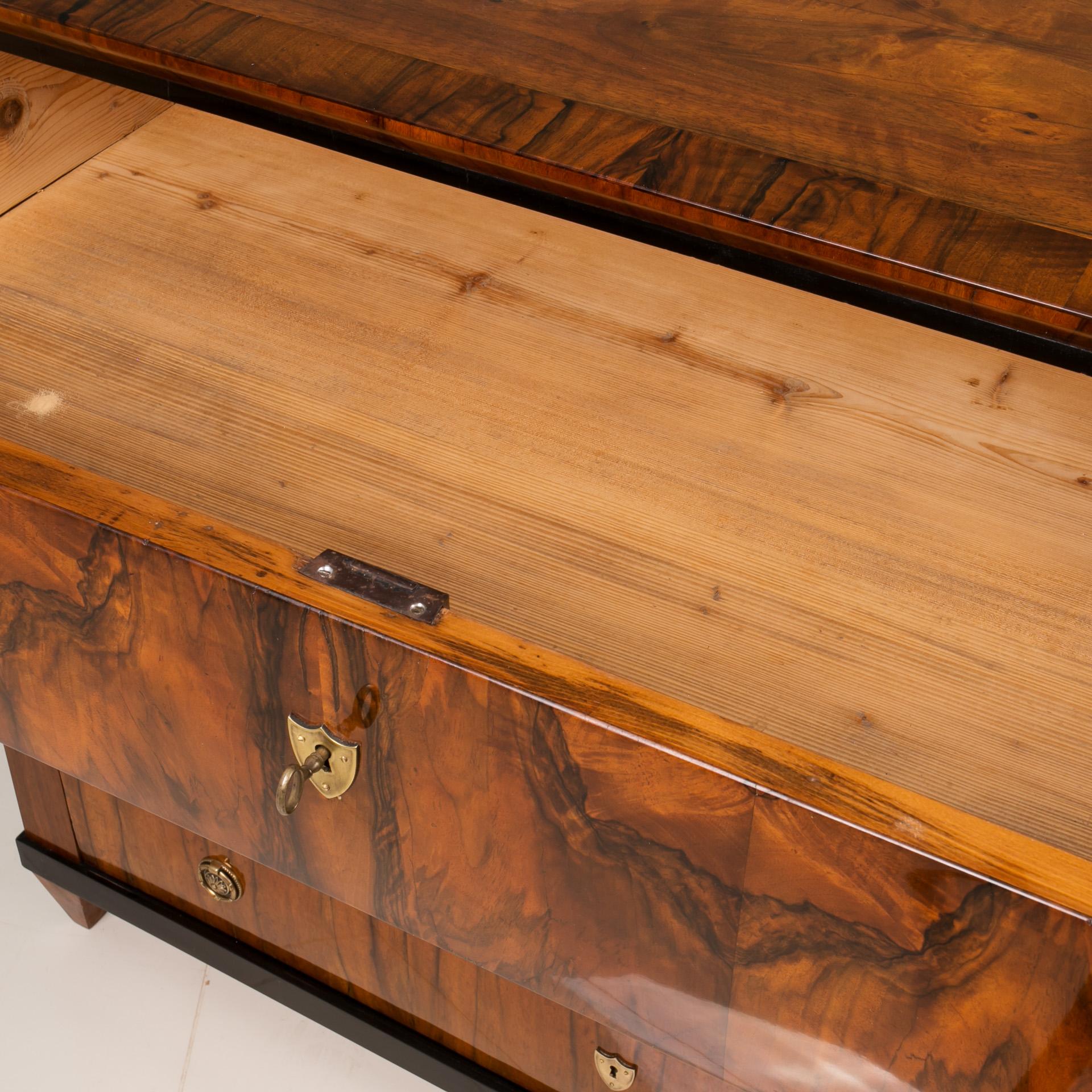 Biedermeier Chest of Drawers in Walnut, Germany, 19th Century 7