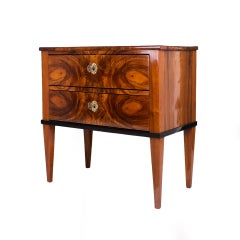 Biedermeier Chest of Drawers in Walnut, Germany, First Half of 19th Century