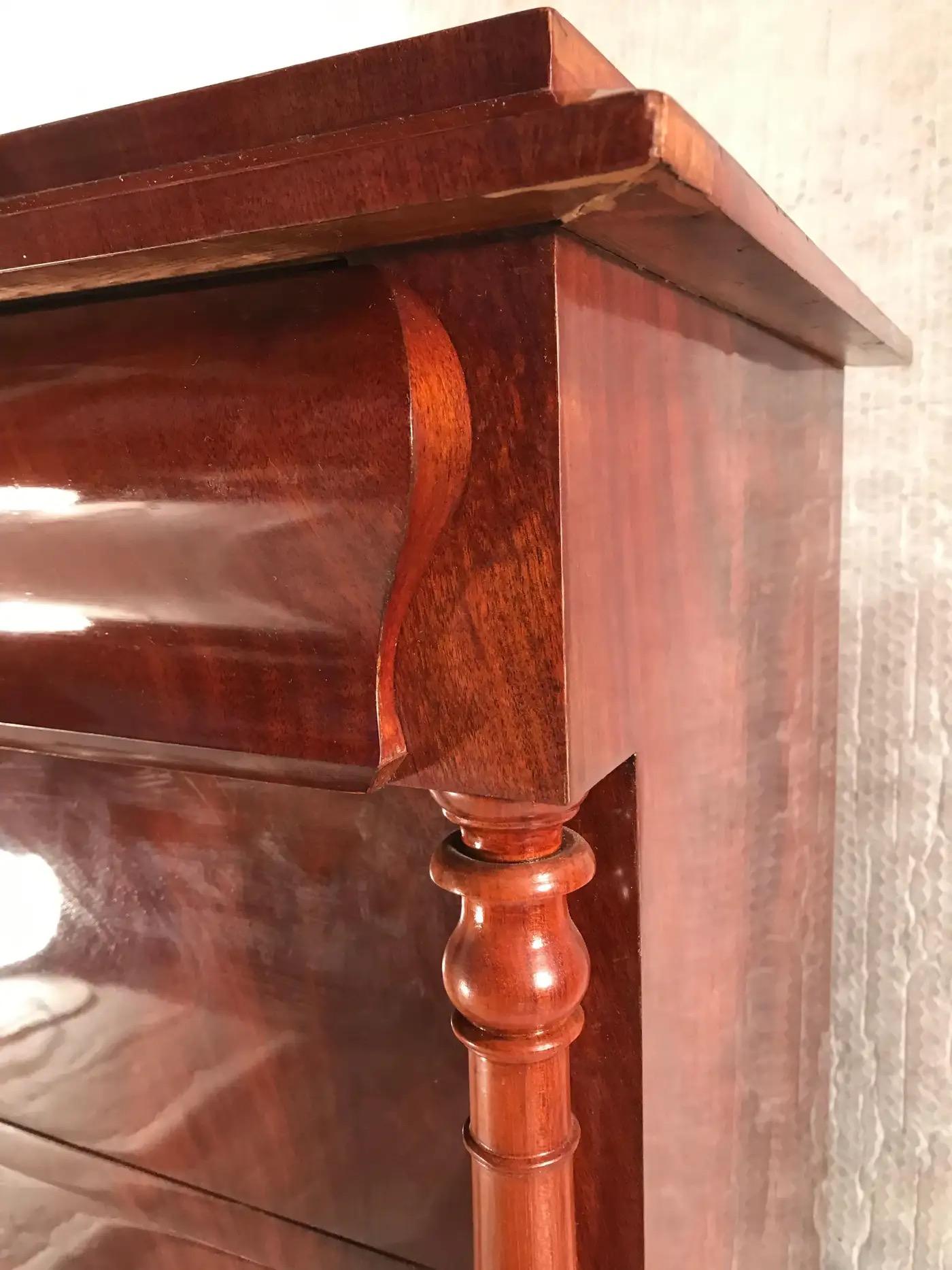 Veneer Biedermeier Chest of Drawers, Northern Germany or Denmark 1820 For Sale