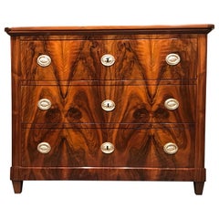 Biedermeier Chest of Drawers, South German, 1820-30, Walnut