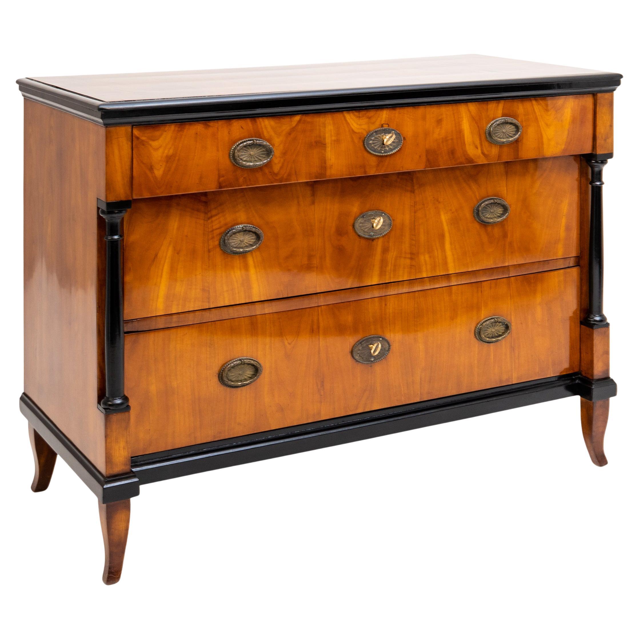 Biedermeier Chest of Drawers, Southern German, c. 1830 For Sale