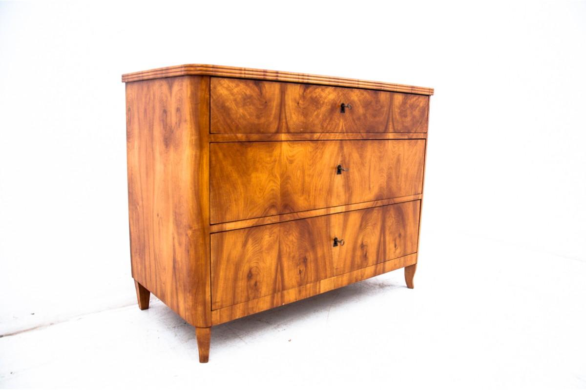 Biedermeier Chest of Drawers, Western Europe, Around 1840, After Renovation 1