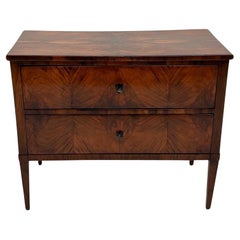 Antique Biedermeier Chest of two Drawers, Walnut, South Germany circa 182