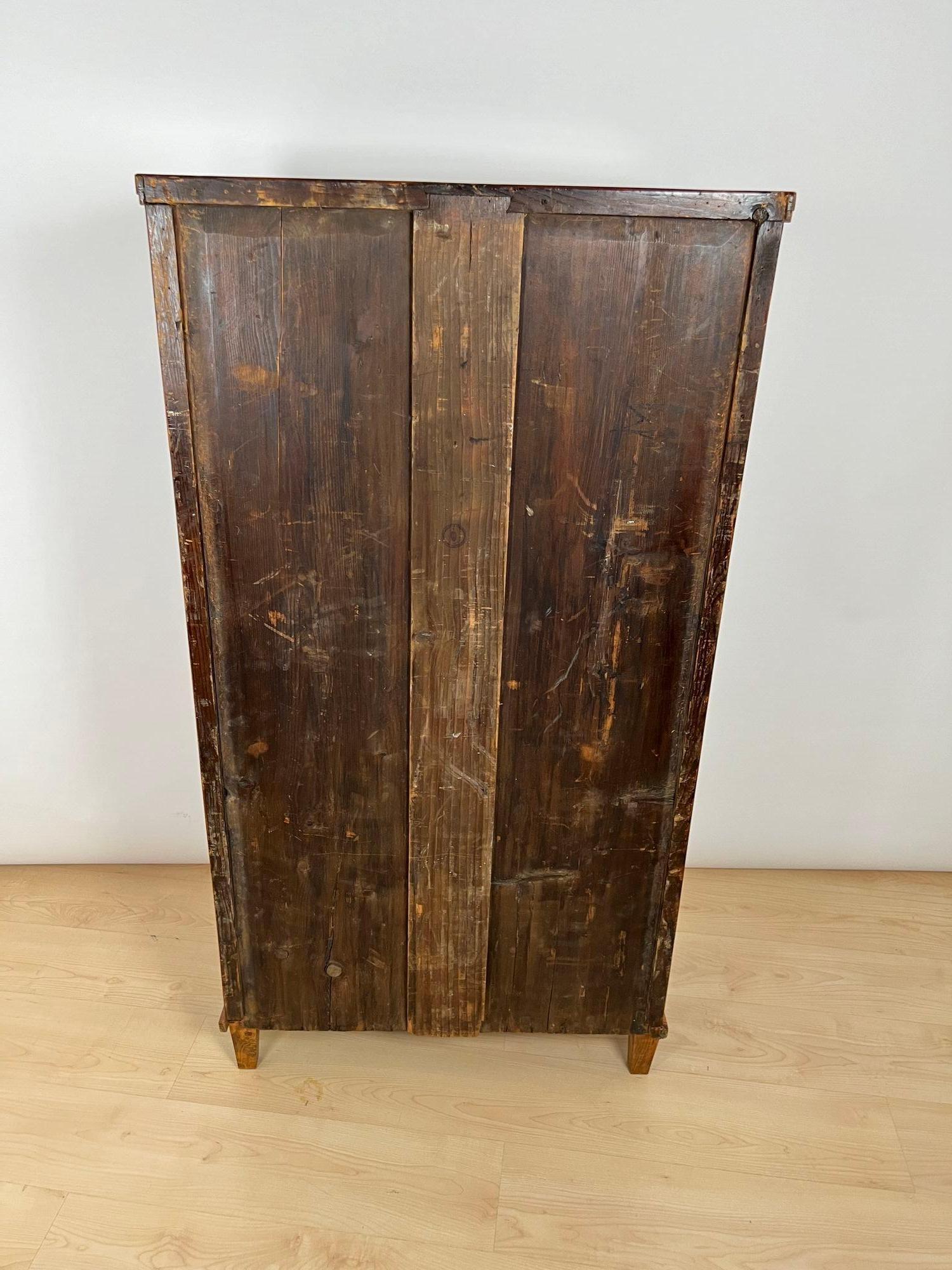 Chiffoniera Biedermeier, impiallacciatura di ciliegio, Germania del Sud, 1830 ca. in vendita 8