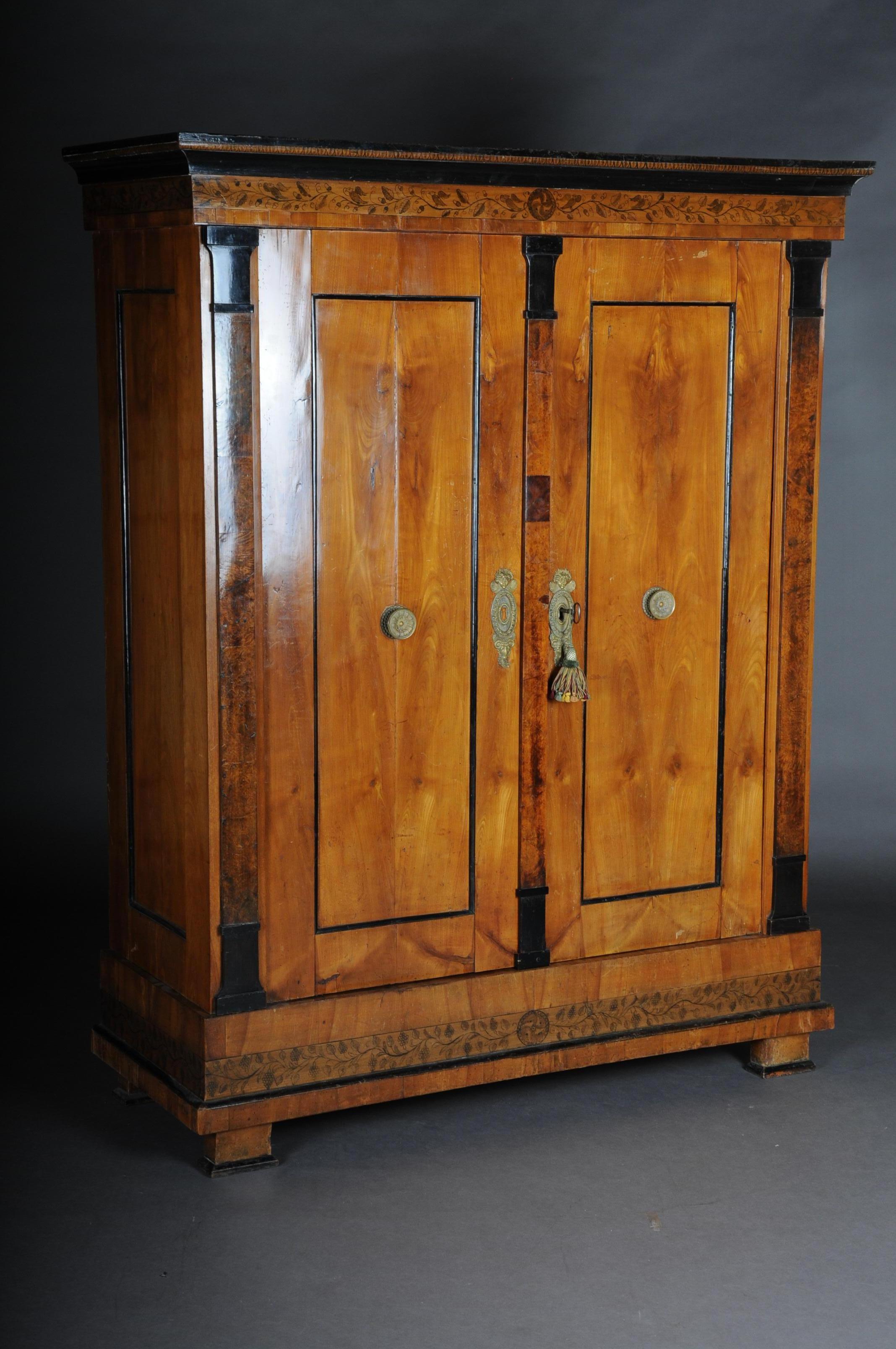 Biedermeier Clothes Cabinet Classicism, Cherrywood, circa 1810 For Sale 8