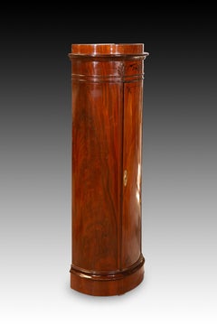 Biedermeier column or bollard type cabinet. 20th century.