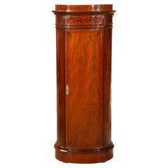 Biedermeier column or bollard type cabinet. Wood. 20th century.