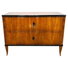 Biedermeier Commode, Cherry Veneer, Birch Inlay, South Germany, circa 1820