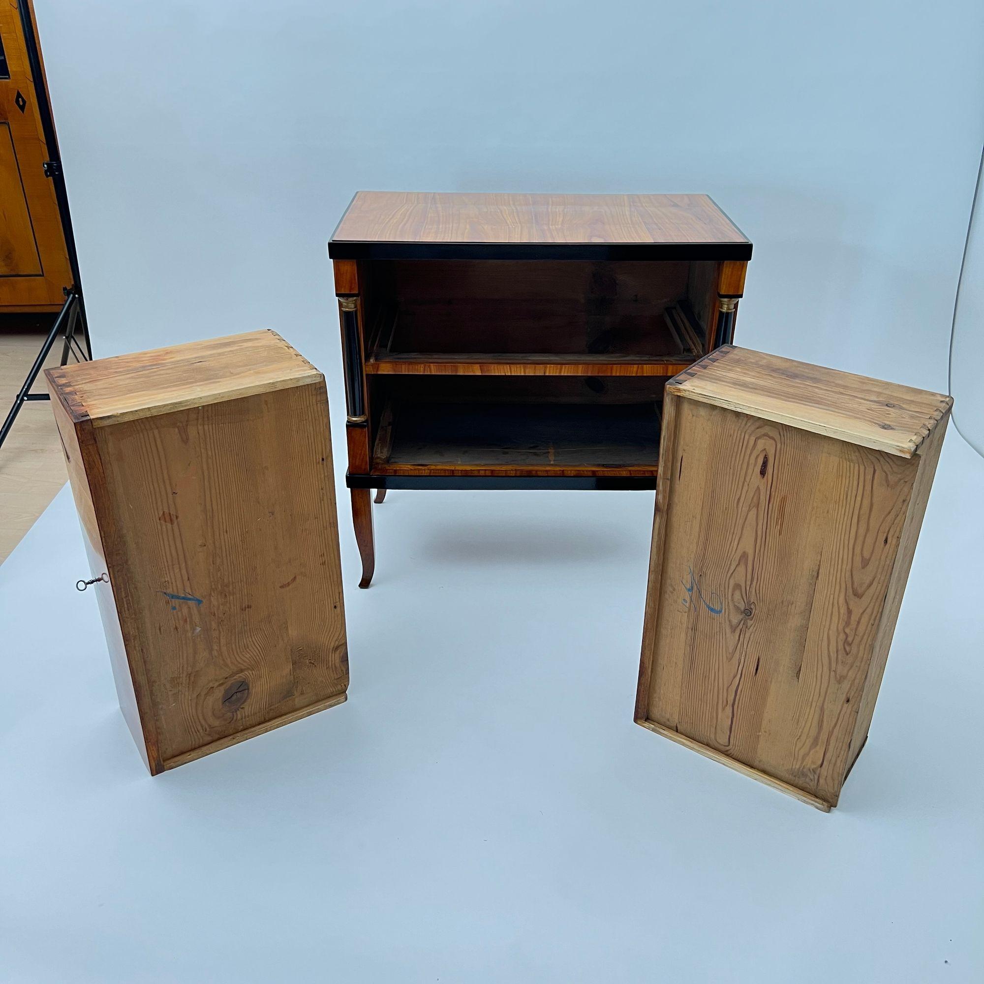 Biedermeier Commode, Cherry Wood, Ebonized, Gilded, Franconia circa 1820 For Sale 12