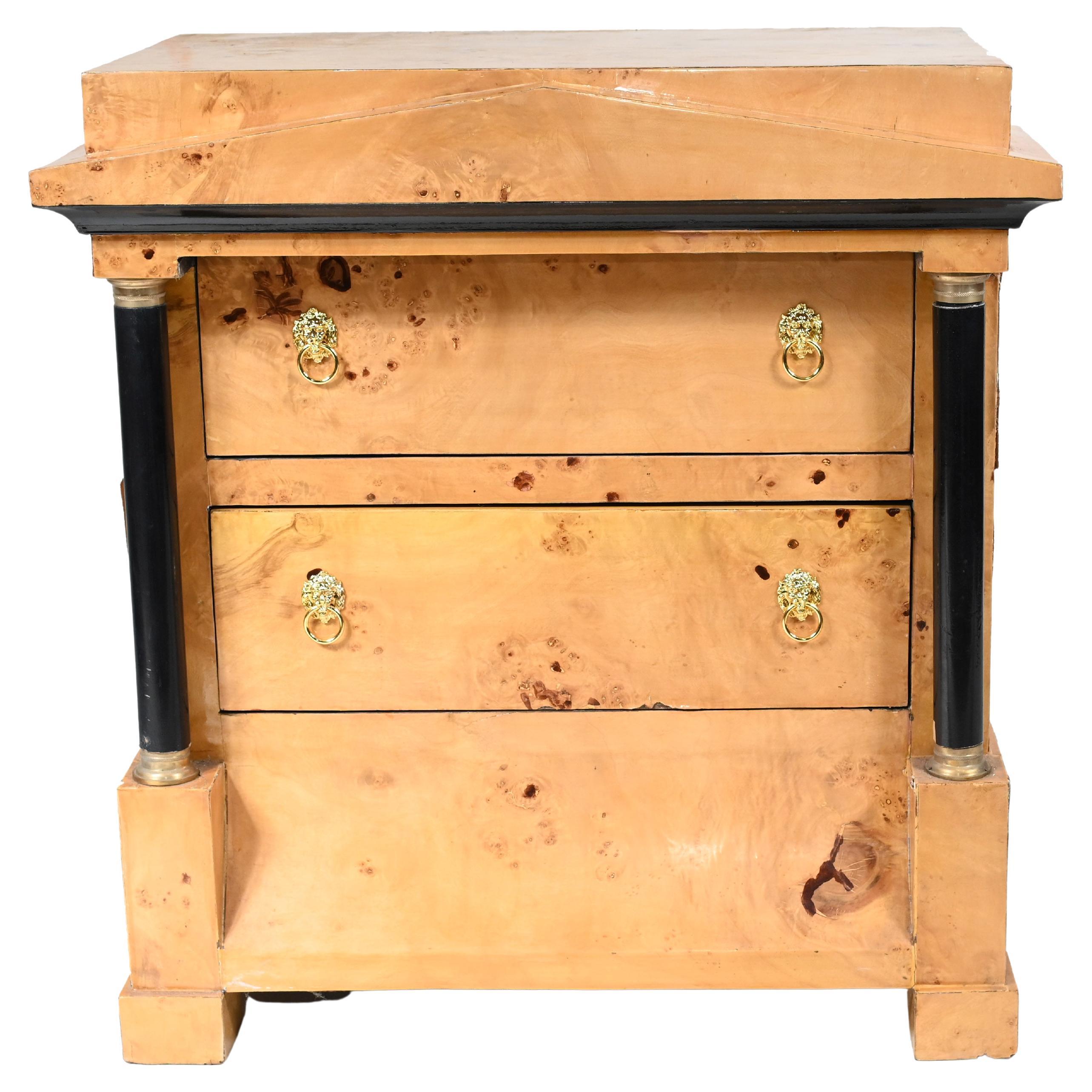 Biedermeier Commode Chest of Drawers Satin Birch For Sale
