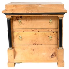 Used Biedermeier Commode Chest of Drawers Satin Birch