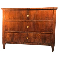 Biedermeier Commode, South German 1820, Walnut Veneer