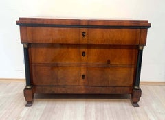 Biedermeier Commode, Walnut Veneer, South Germany, circa 1820
