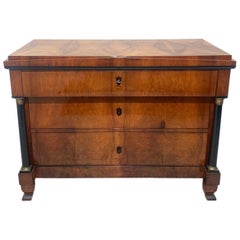 Biedermeier Commode, Walnut Veneer, South Germany, circa 1820