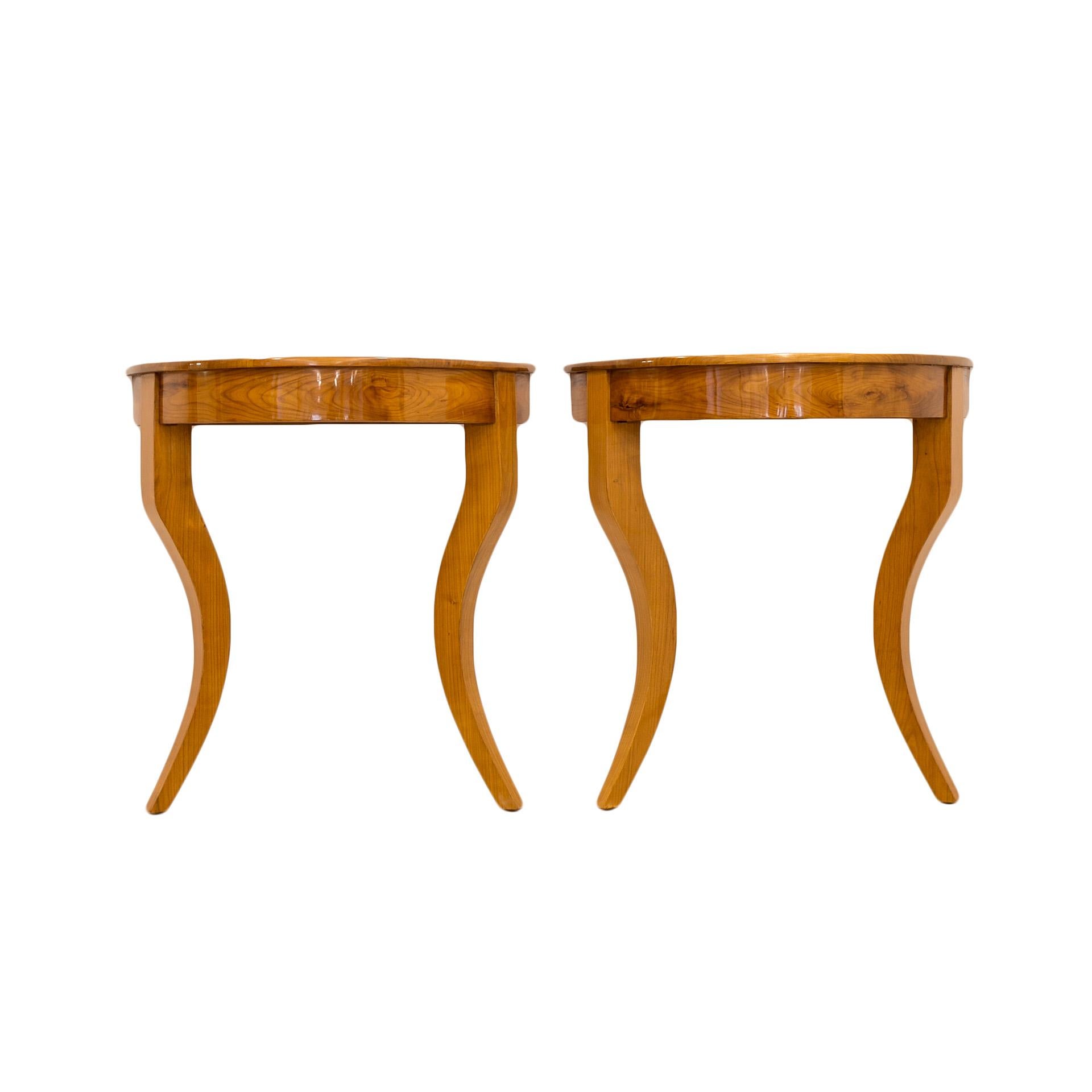 Biedermeier Console Table in Cherrywood, Germany, 19th Century 1