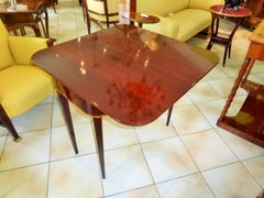 Biedermeier Console Table Made of Mahogany with Poplar and Maple Veneer