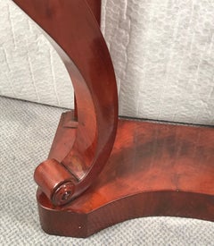 Tavolo da console Biedermeier, Germania settentrionale, 1820, Mogano